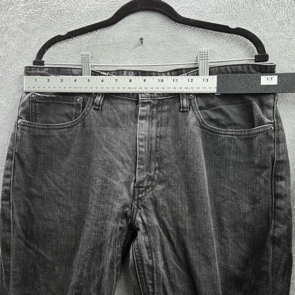 Levi's 511 Men Jeans 36X30 Black Denim Slim Fit‎ Logo 27